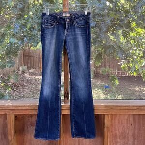 Paige Women's Laurel Canyon Boot Jeans Low Rise Medium Wash Size 26